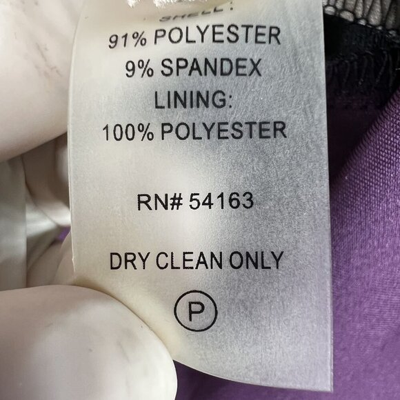 Calvin Klein NWT Womens 4 Colorblock Sleeveless Sheath Dress Purple Career Wear - Picture 15 of 16